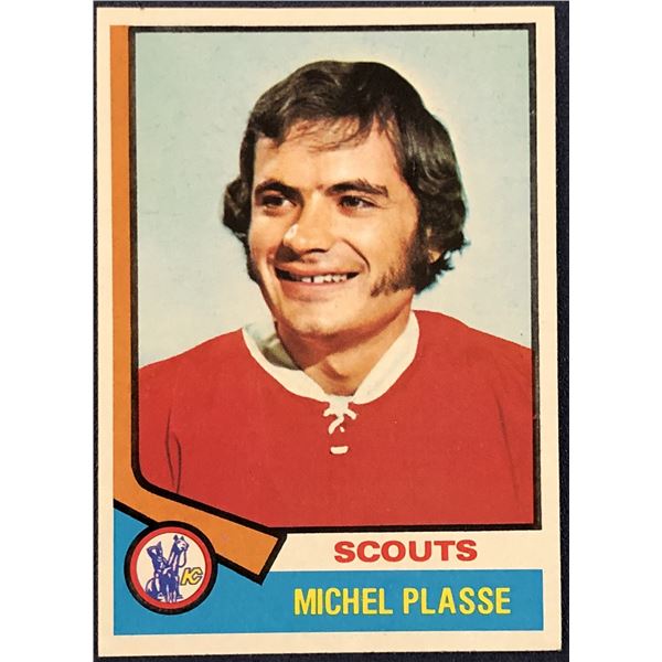 1974-75 TOPPS NHL MICHEL PLASSE ROOKIE CARD