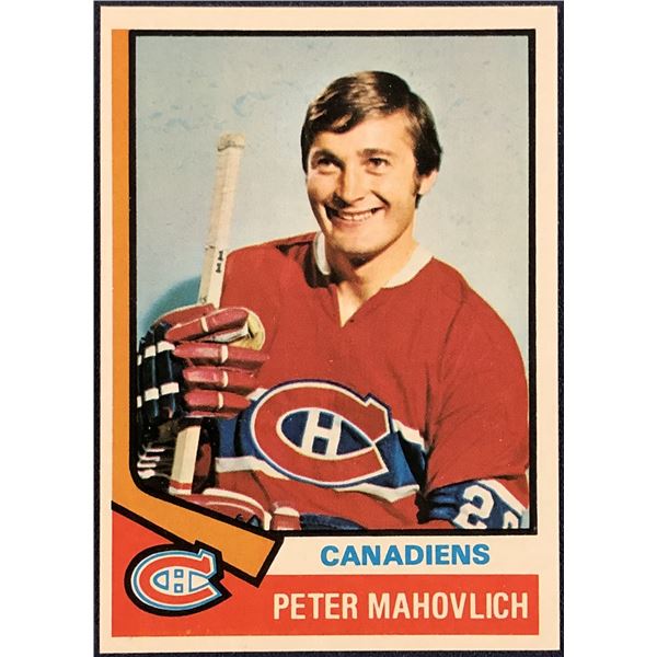 1974-75 TOPPS NHL PETER MAHOVLICH (HOF)