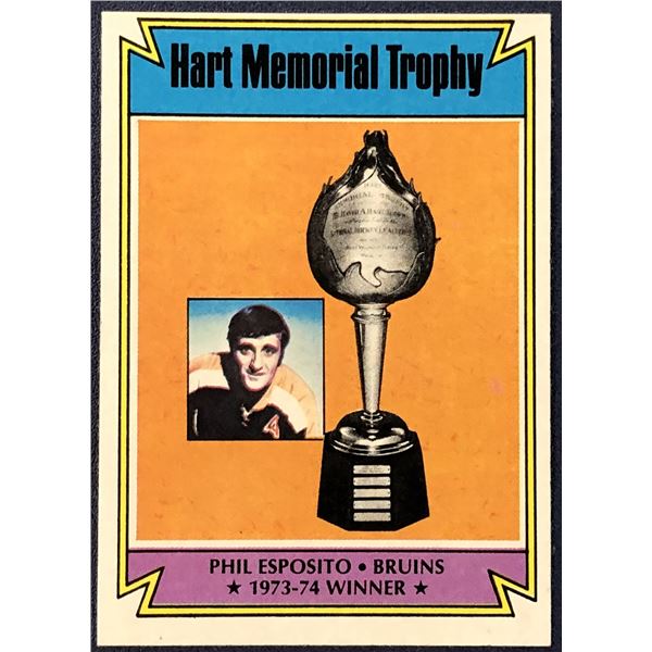 1974-75 TOPPS NHL PHIL ESPOSITO (HOF)