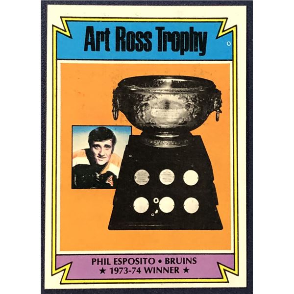 1974-75 TOPPS NHL PHIL ESPOSITO (HOF)