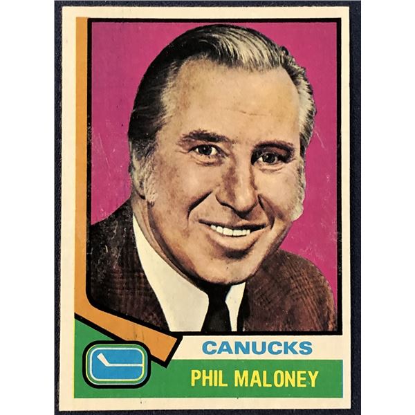 1974-75 TOPPS NHL PHIL MALONEY