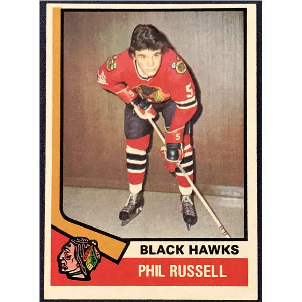 1974-75 TOPPS NHL PHIL RUSSELL