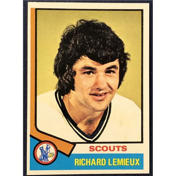 1974-75 TOPPS NHL RICHARD LEMIEUX