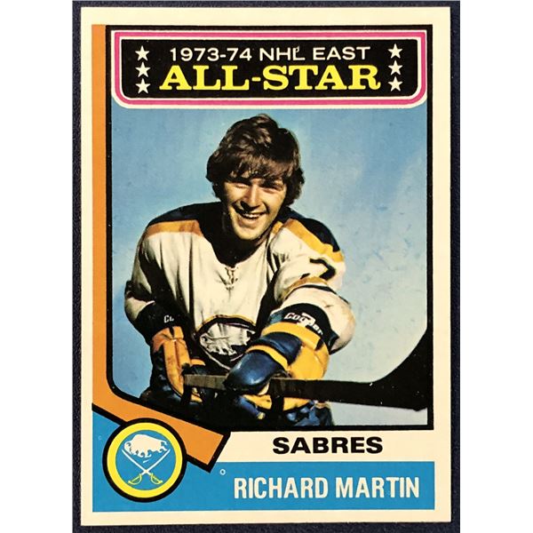 1974-75 TOPPS NHL RICK MARTIN (HOF)