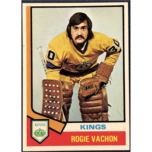 1974-75 TOPPS NHL ROGIE VACHON (HOF)