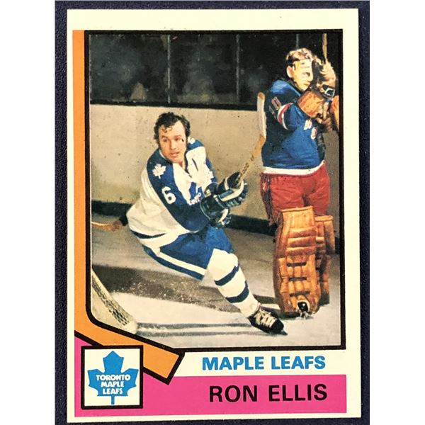 1974-75 TOPPS NHL RON ELLIS