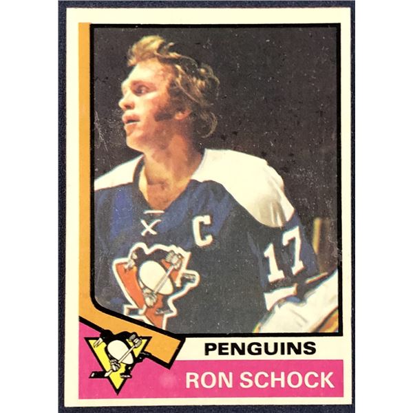 1974-75 TOPPS NHL RON SCHOCK