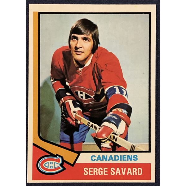 1974-75 TOPPS NHL SERGE SAVARD (HOF)