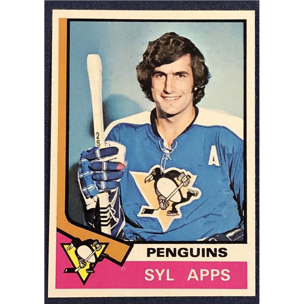 1974-75 TOPPS NHL SYL APPS