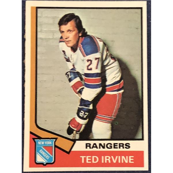 1974-75 TOPPS NHL TED IRVINE