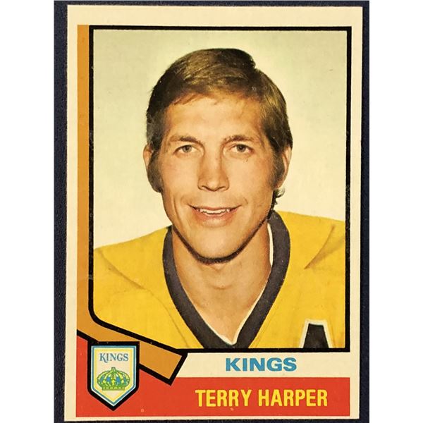 1974-75 TOPPS NHL TERRY HARPER