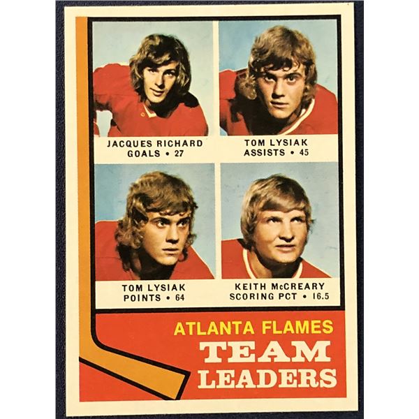 1974-75 TOPPS NHL TOM LYSIAK