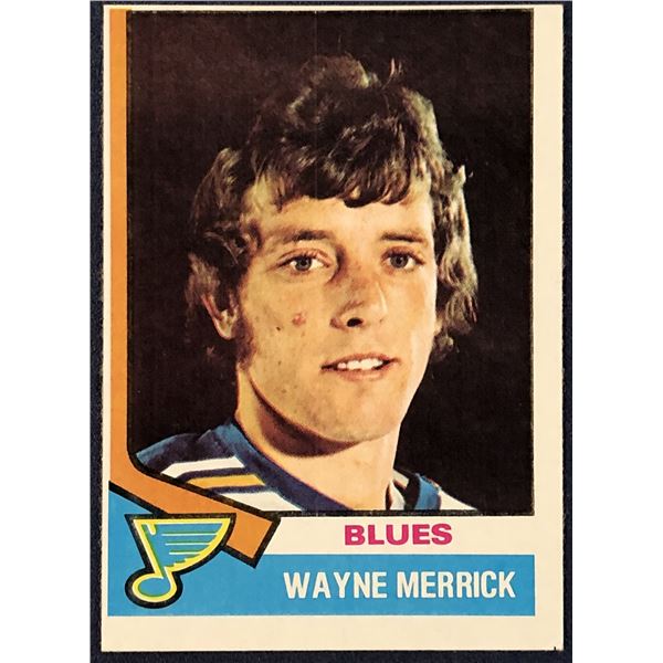 1974-75 TOPPS NHL WAYNE MERRICK