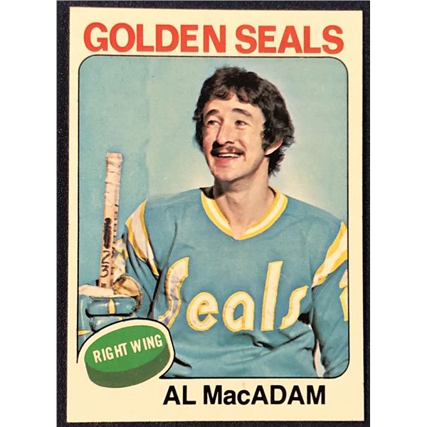 1975-76 TOPPS NHL HOCKEY AL MacADAM ROOKIE CARD