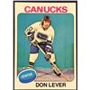 Image 1 : 1975-76 TOPPS NHL HOCKEY DON LEVER