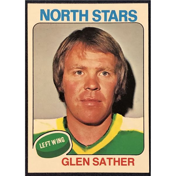 1975-76 TOPPS NHL HOCKEY GLEN SATHER (HOF)