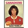 Image 1 : 1975-76 TOPPS NHL HOCKEY MARIO TREMBLAY ROOKIE CARD