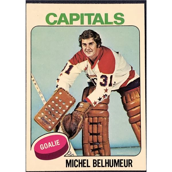 1975-76 TOPPS NHL HOCKEY MICHEL BELHUMEUR