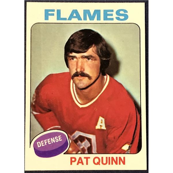 1975-76 TOPPS NHL HOCKEY PAT QUINN (HOF)