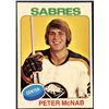 Image 1 : 1975-76 TOPPS NHL HOCKEY PETER McNAB ROOKIE CARD