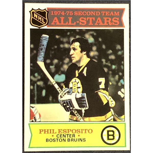 1975-76 TOPPS NHL HOCKEY PHIL ESPOSITO (HOF)