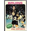 Image 1 : 1975-76 TOPPS NHL HOCKEY PHIL ESPOSITO (HOF)