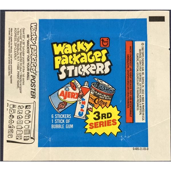 1979 TOPPS WACKY PACKAGES 3rd SERIES WRAPPER
