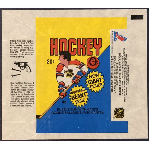 1980-81 O-PEE -CHEE HOCKEY WRAPPER