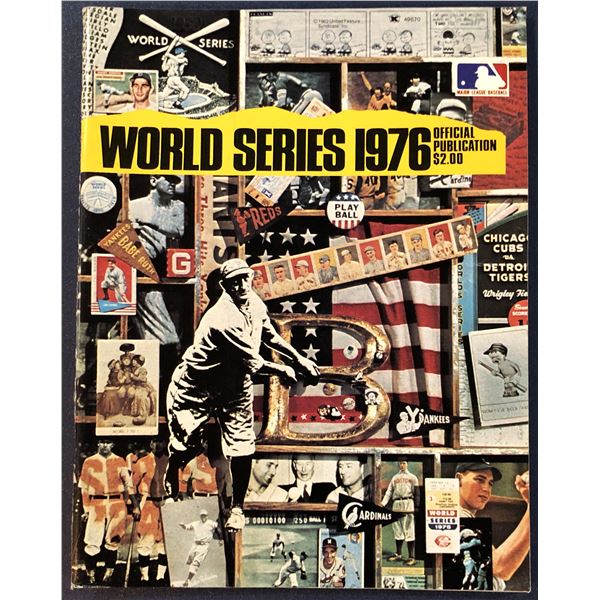 1976 WORLD SERIES GAME PROGRAM - CINCINNATI vs NY YANKEES
