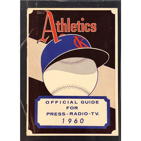 1960 KANSAS CITY ATHLETICS MEDIA GUIDE