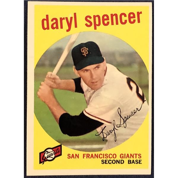 1959 TOPPS GRAY BACKS DARYL SPENCER