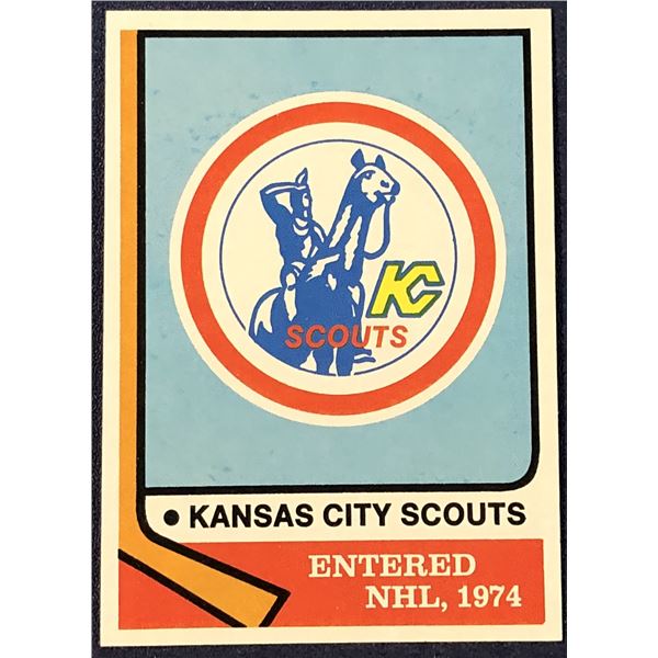 1974-75 TOPPS NHL KANSAS CITY SCOUTS