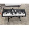 Image 2 : Alesis Harmony 61 Portable 61-Key Keyboard w/ Stand, Microphone & Power Adapter