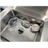 Image 12 : NEW IN CRATE - Stainless Steel Sink w/ Work Surface, Backsplash, Faucet/Undershelf, 48"x24" (Sink C)