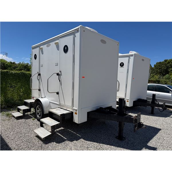 2022 Satellite Suites RT6x10-2 2-Station Restroom Trailer w/ AC (VIN 1718)