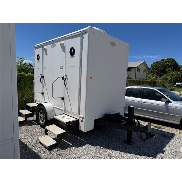 2022 Satellite Suites RT6x10-2 2-Station Restroom Trailer w/ AC (VIN 1719)