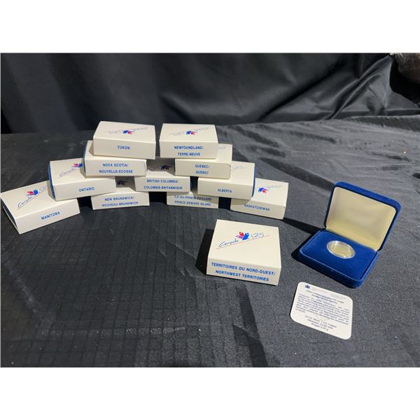 12/13 1992 Canada 125th Sterling Silver Proof Quarters Set 125th Confederation Anniversary