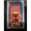 Image 1 : 24kt Gold Layered US Bicentennial Coin Collection with $1, 50¢, and 25¢ Coins