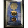 Image 2 : 24kt Gold Layered US Bicentennial Coin Collection with $1, 50¢, and 25¢ Coins