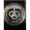Image 4 : Expo 86 Vancouver Official Medallion .9999 Silver 17g in Presentation Box