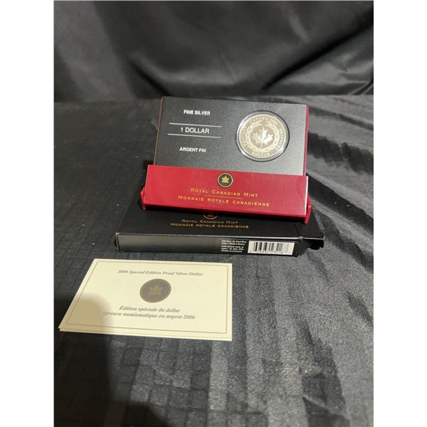 2006 Royal Canadian Mint Special Edition Proof Silver Dollar Bravery Medal Design