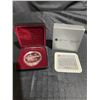 Image 1 : 1991 Royal Canadian Mint Proof Silver Dollar Steamer Frontenac 175th Anniversary