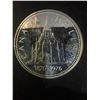 Image 1 : Canada 1876-1976 Centennial Silver Dollar, .500 Silver, 23g, Parliament Building Design