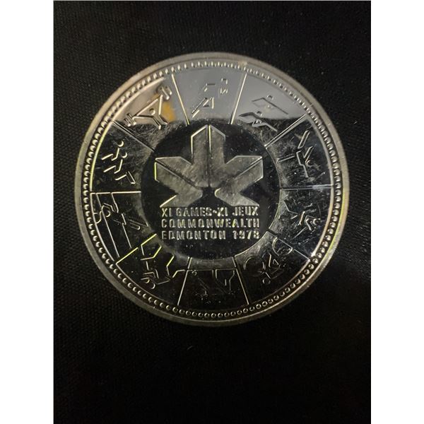 1978 Canada XI Commonwealth Games 23g .500 Silver Dollar Edmonton Queen Elizabeth II