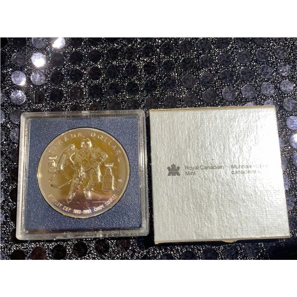 1993 Canada Silver Dollar Stanley Cup Centennial 500 Silver 23.4g in Mint Box