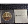 Image 1 : 1987 Royal Canadian Mint Silver Dollar Davis Strait 500 Silver 23.4g with Case