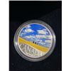 Image 2 : 2017 Canada $10 Fine Silver Coin Canola Field 150th Anniversary RCM 34mm 15.87g