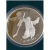 Image 2 : 1986 Canada $20 Calgary Olympic Hockey 925 Sterling Silver Coin with Queen Elizabeth II Effigy