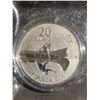 Image 1 : 2011 Canada $20 Fine Silver Canoe Coin Elizabeth II .9999 Pure