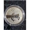 Image 1 : 2011 Canada $20 Fine Silver Coin Canoe Design Elizabeth II D.G. Regina